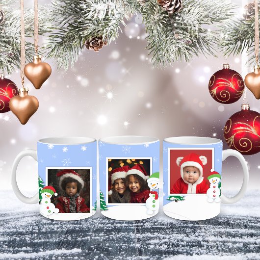 Personalizable Christmas Photo Mug, 11 oz コーヒーマグカップ
