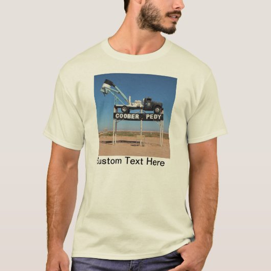 Personalizable Coober Pedyの奥地に記念品 Tシャツ (正面)