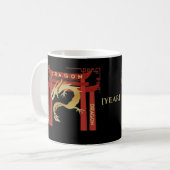 Personalizable Dragon Mug | Taza Dragón コーヒーマグカップ (正面左)
