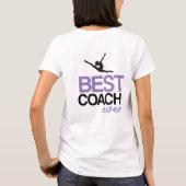 Personalizable Gymnastics Coach Best Coach Ever Tシャツ (裏面)