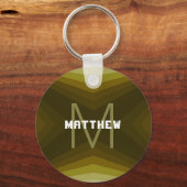 Personalizable Keychain金ゴールド- HAMbyWG キーホルダー (正面)