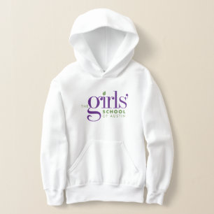 Personalizable Kids Girls' School of Austinフード付きスウ