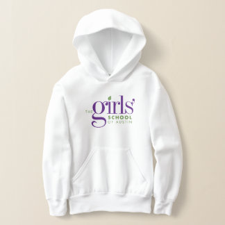 Personalizable Kids Girls' School of Austinフード付きスウ