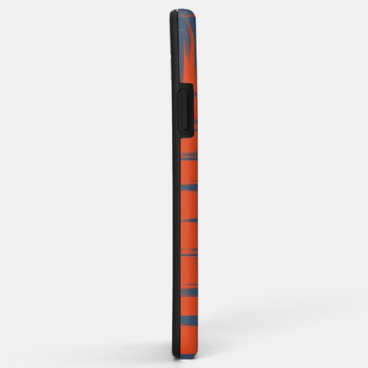Personalizable NavyとOrange Case-Mate iPhoneケース (裏面/右)