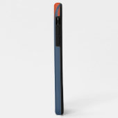 Personalizable NavyとOrange Case-Mate iPhoneケース (裏面/左)