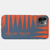 Personalizable NavyとOrange Case-Mate iPhoneケース (裏面(横))