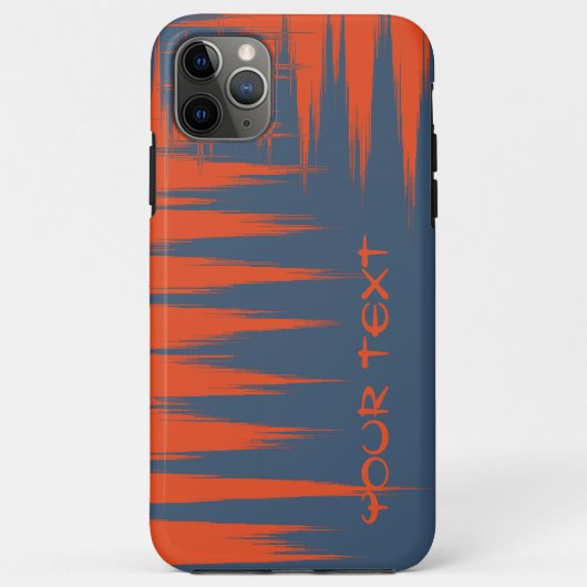 Personalizable NavyとOrange Case-Mate iPhoneケース (裏面)