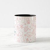 Personalizable Red Cup of Cheer Christmas Mug ツートーンマグカップ (中央)
