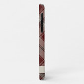 Personalizable Red & Tan Plaid Case-Mate iPhoneケース (裏面/左)