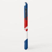 Personalizable Red、White、およびBlueのカッコいいストライプ Case-Mate iPhoneケース (裏面/左)