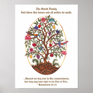 Personalizable Tree of Life Poster ポスター