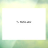 PERSONALIZABLE "TU TEXTO AQUI" ウィンドウサイン (シート3)