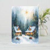 Personalizable Vintage  Flat Holiday Card  シーズンカード (スタンド正面)