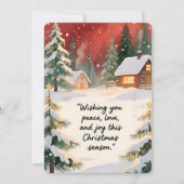 Personalizable Vintage  Flat Holiday Card  シーズンカード (正面)