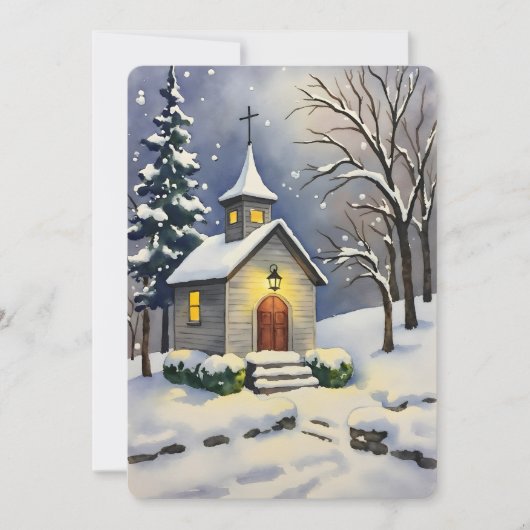 Personalizable Vintage Flat Holiday Card シーズンカード (正面)