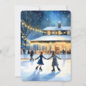 Personalizable Vintage  Flat Holiday Card  シーズンカード (正面)