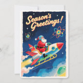 Personalizable Vintage  Flat Holiday Card  シーズンカード (正面)