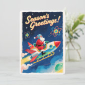 Personalizable Vintage  Flat Holiday Card  シーズンカード (スタンド正面)