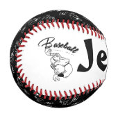 personalizada con jugador de béisbol 野球ボール (正面左)