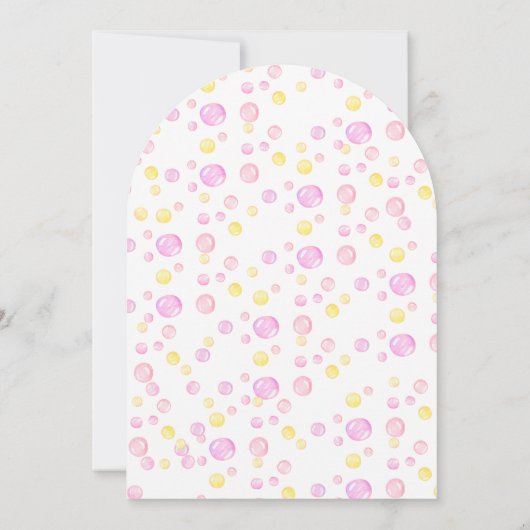 Personalizadas Primer Cumpleanos Ninia Con Patito 招待状 (裏面)