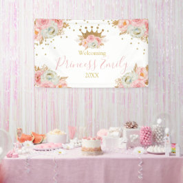 Personalizado de Banners Princesa Floral Rosa y Go 横断幕
