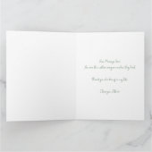 Personalizaed Elegant Magnolia Flowers カード (内部)