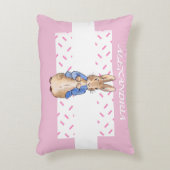 Personalization Peter the Rabbit Child's Name アクセントクッション (正面(垂直))