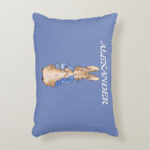 Personalization Peter the Rabbit Child's Name アクセントクッション (正面(垂直))