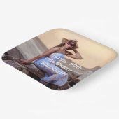 Personalizeフォト誕生日His Her ペーパープレート (傾斜あり)