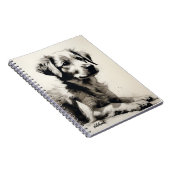 PERSONALIZE：かわいい子犬 | ノートブックのジャーナル ノートブック (右側)