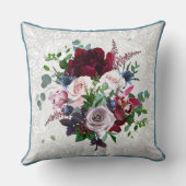 Personalize エレガント Keepsake Coolesの結婚設定 クッション (裏面)