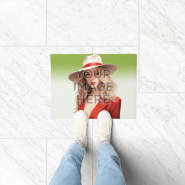 Personalize カスタム Photo Area Rug Horizontal Image ドアマット