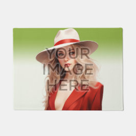Personalize カスタム Photo Area Rug Horizontal Image ドアマット