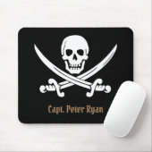 Personalize カッコいい Pirateサインマウスパッド マウスパッド (マウス)