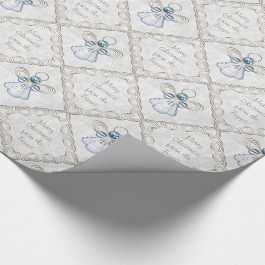 Personalize – クリスマス映画の天使の信仰 ラッピングペーパー (角)