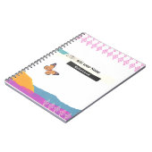 PERSONALIZE：最小限の蝶とパターン | ノートブック (左側)