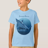 Personalize 素晴らし White Shark Tours the海 Tシャツ (正面)