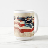 Personalize 2nd Amendment Coffee Mug USA Flag コーヒーマグカップ (正面右)