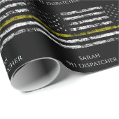 Personalize 911 dispatcher ラッピングペーパー (ロールコーナー)