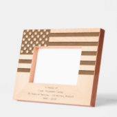 Personalize | American Flag Military Retirement レーザー彫刻フレーム (左)
