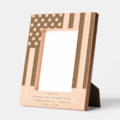 Personalize | American Flag Police Retirement レーザー彫刻フレーム (左)