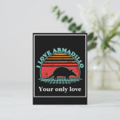 Personalize Armadillo Silhouettes: Custom Designs シーズンポストカード (スタンド正面)