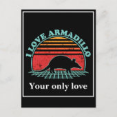 Personalize Armadillo Silhouettes: Custom Designs シーズンポストカード (正面)