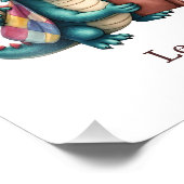 Personalize Baby Dragon Art Print Custom Kids Room フォトプリント (角)