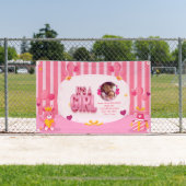 Personalize Baby Girlジェンダーの表示文字と写真 横断幕 (インサイチュ)