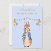 Personalize Baby Shower Peter the rabbit 招待状 (正面)