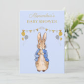 Personalize Baby Shower Peter the rabbit 招待状 (スタンド正面)