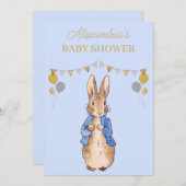 Personalize Baby Shower Peter the rabbit 招待状 (正面/裏面)
