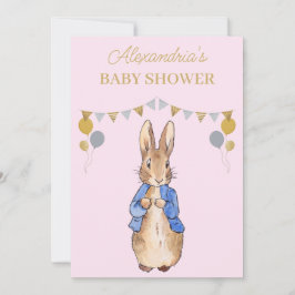 Personalize Baby Shower Peter the rabbit 招待状