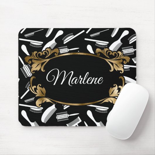 Personalize Beautician Mousepad マウスパッド (マウス)